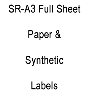 A3 / SR-A3 Full Sheet Paper & Synthetic Labels